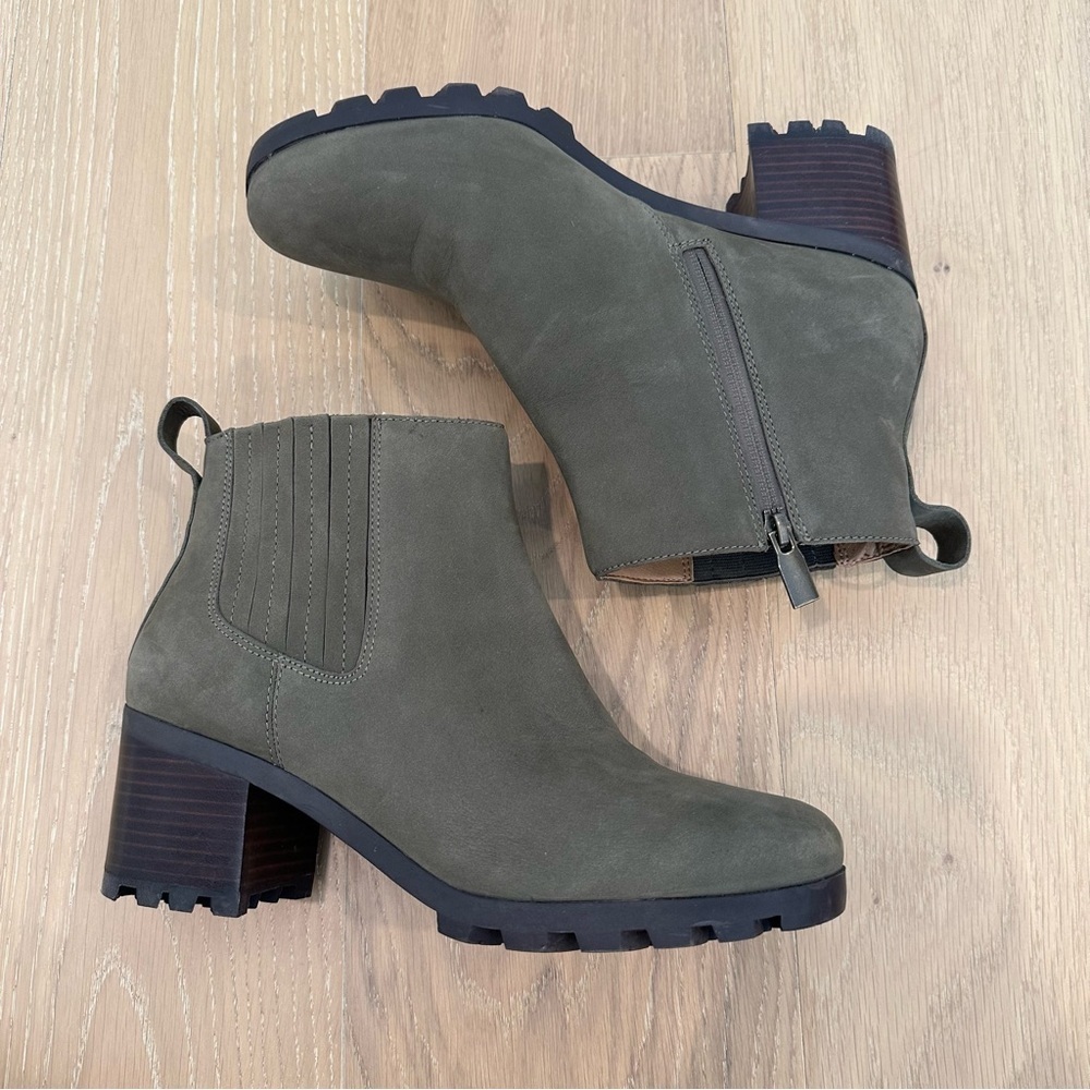 Women’s Vionic Wilma Green Waterproof Ankle Rain Boot Heels Booties Size 10 Shoe - Picture 13 of 16